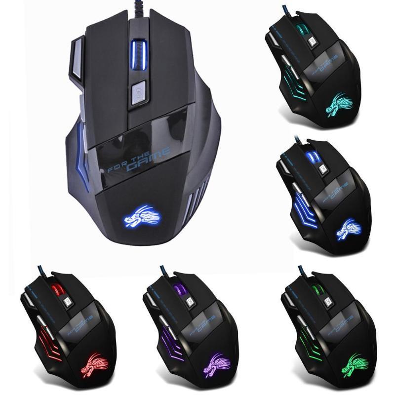 7-Color LED Backlight Wired Gaming Mouse 5500DPI - Trend Finder