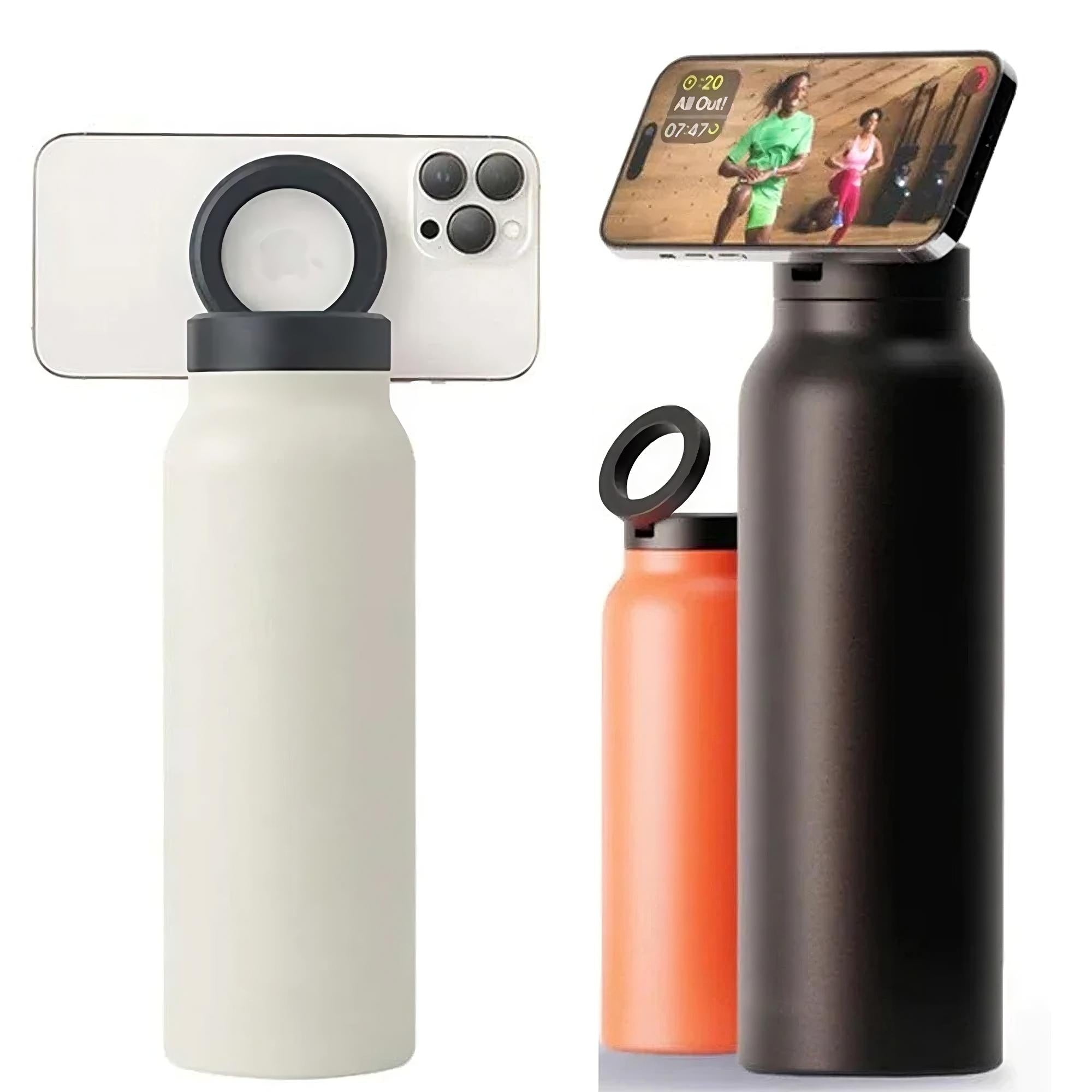 Water Bottle with Phone Holder - Trend Finder