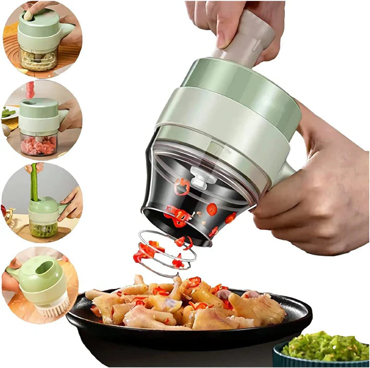 4-in-1 Handheld Electric Vegetable Cutter - Trend Finder
