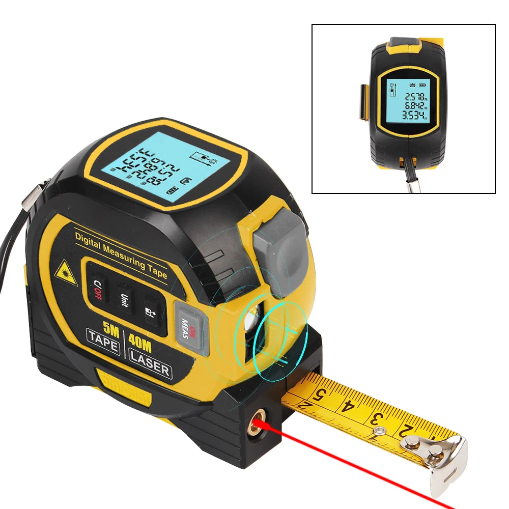 3 in 1 Laser Measuring Tape - Trend Finder