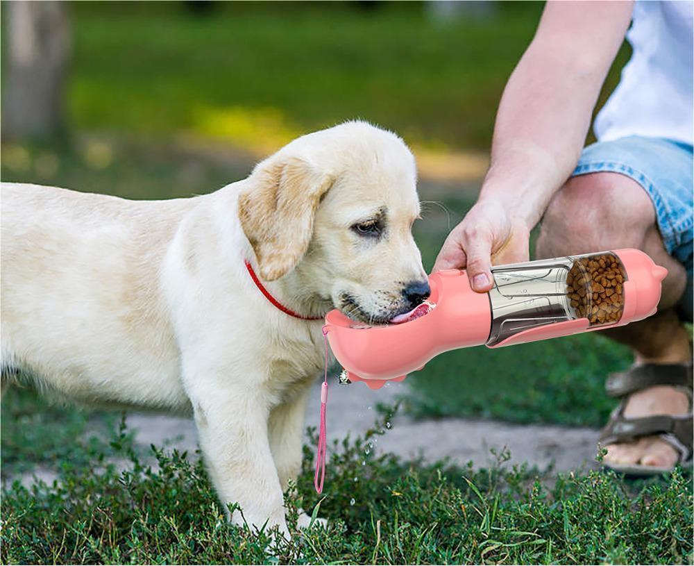 Dog Water Bottle with Scooper and Bag Dispenser - Trend Finder