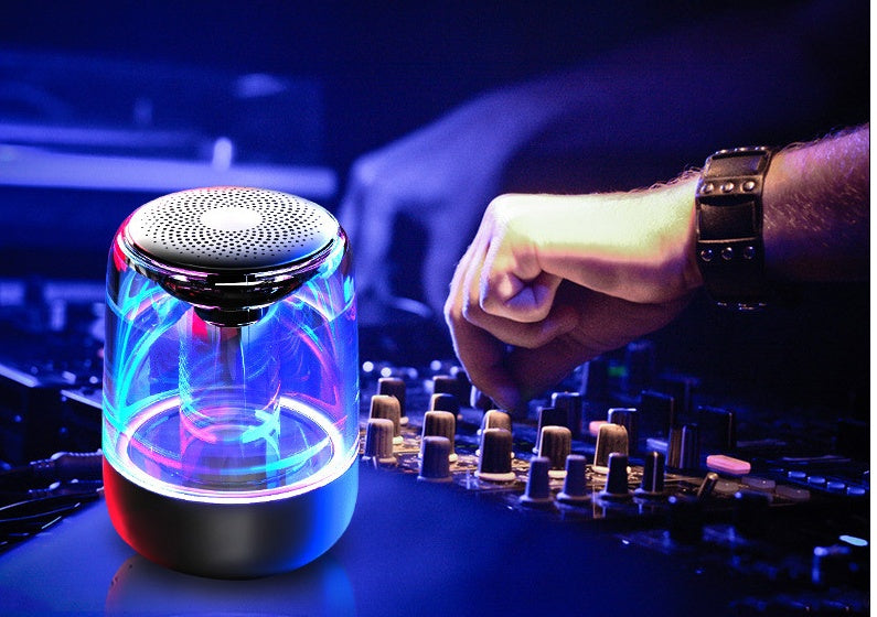 Portable Bluetooth Speaker with Colorful LED Motion Lighting - Trend Finder