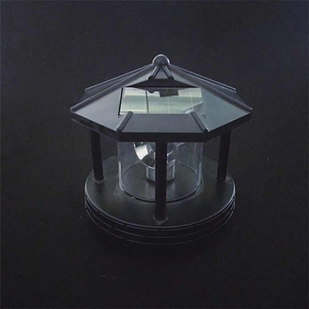Solar Powered Rotating LED Lighthouse - Trend Finder