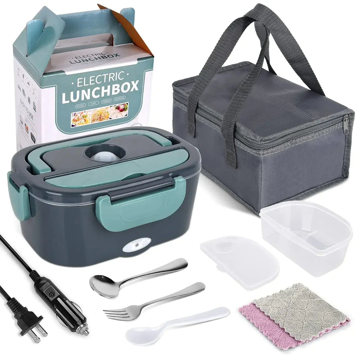 2-In-1 Electric Heating Lunch Box - Trend Finder