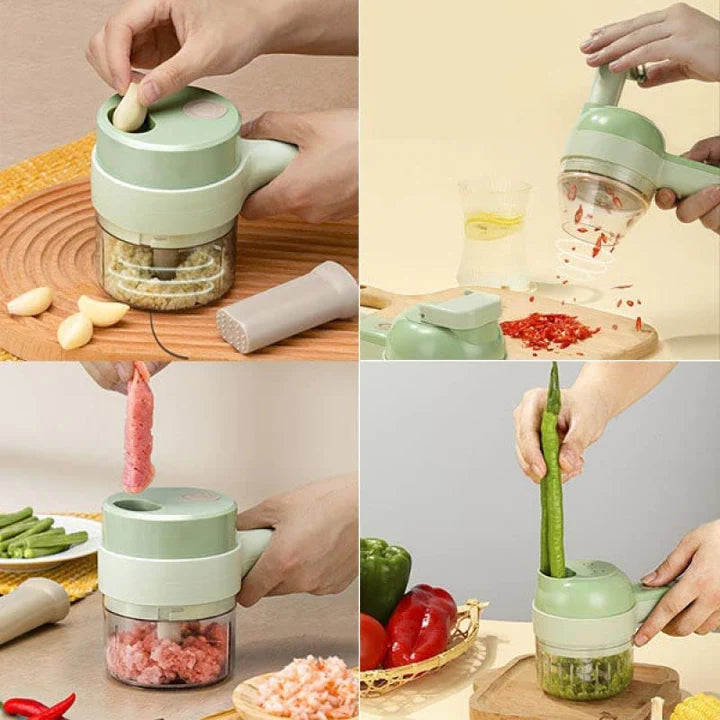 4-in-1 Handheld Electric Vegetable Cutter - Trend Finder