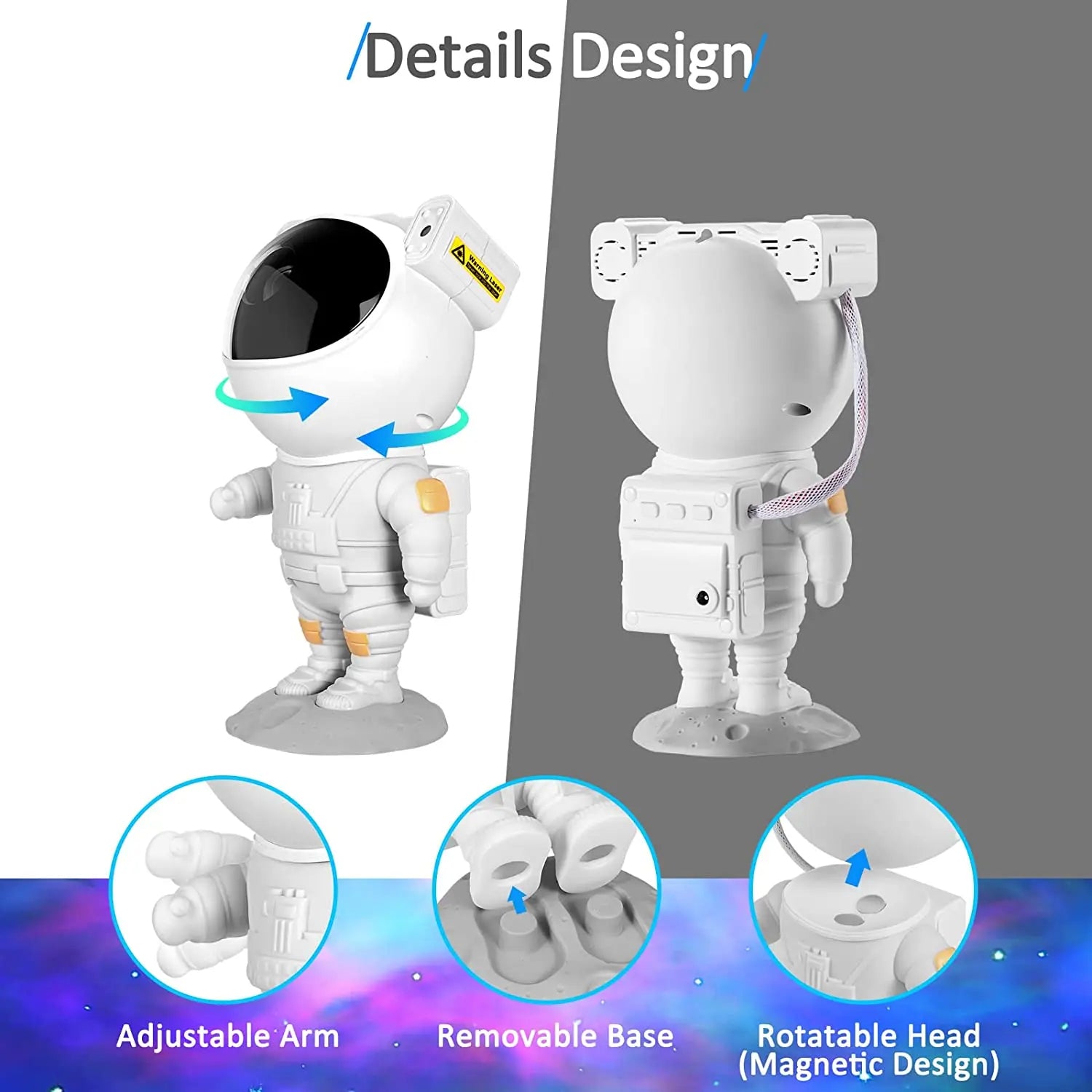 Astronaut Star Projector Night Light - Trend Finder