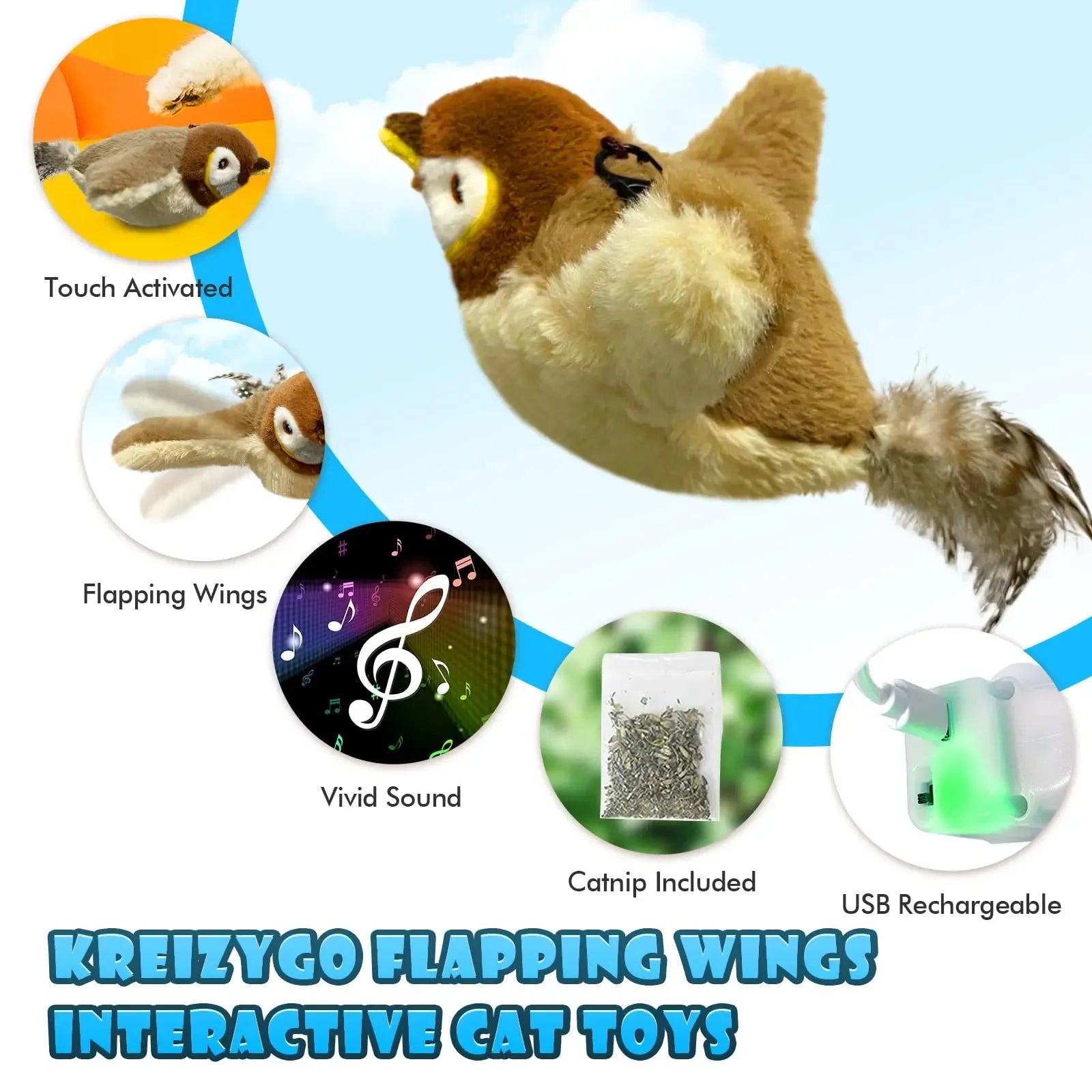 Interactive Bird Cat Toy - Trend Finder