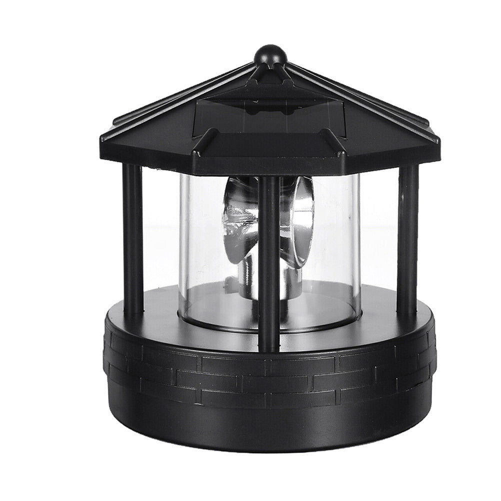 Solar Powered Rotating LED Lighthouse - Trend Finder