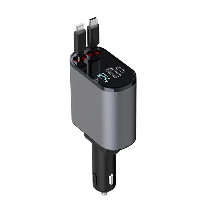 Retractable Cell Phone Car Charger - Trend Finder