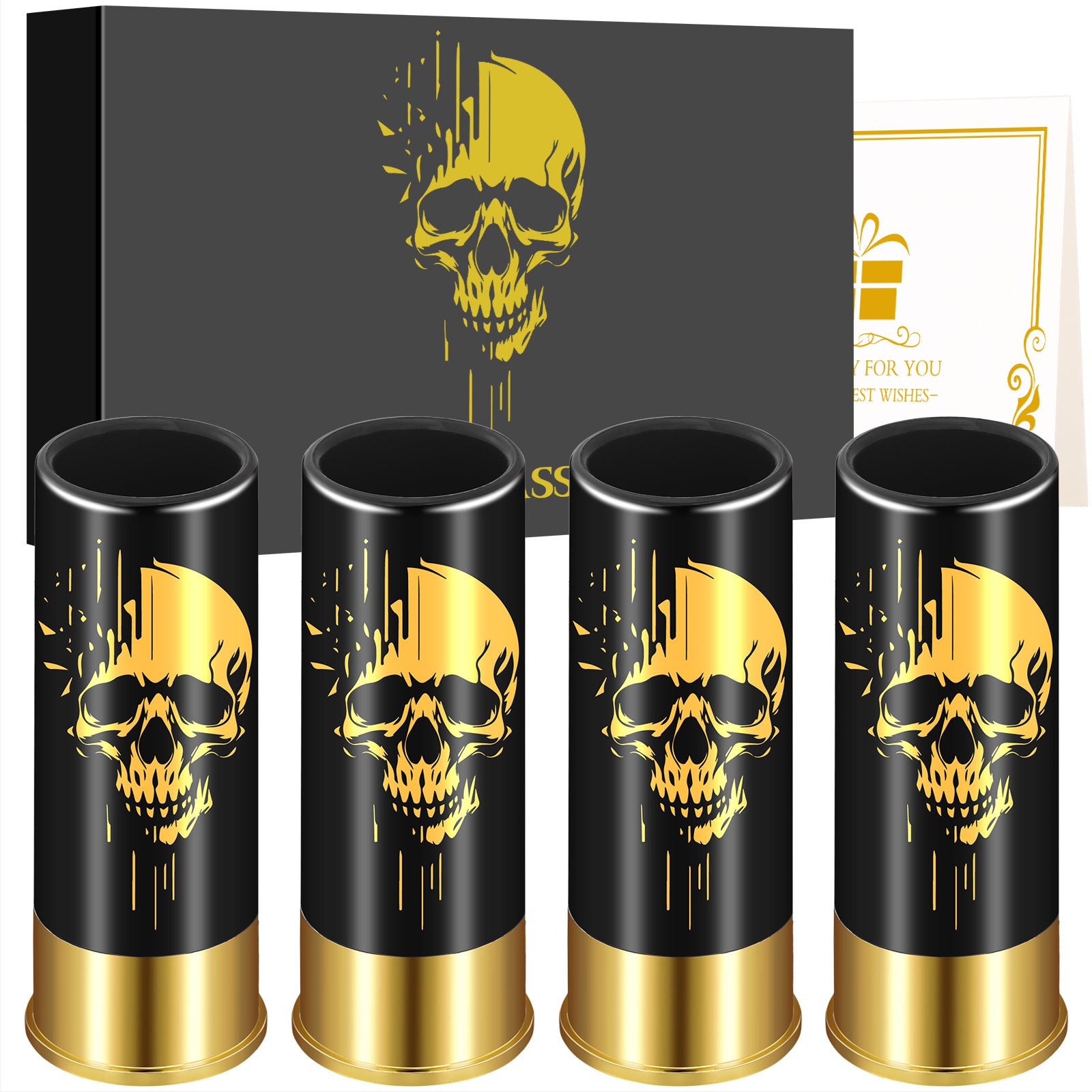 Skull 1.5oz Shot Glasses 4pcs - Trend Finder