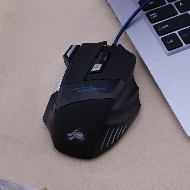 7-Color LED Backlight Wired Gaming Mouse 5500DPI - Trend Finder