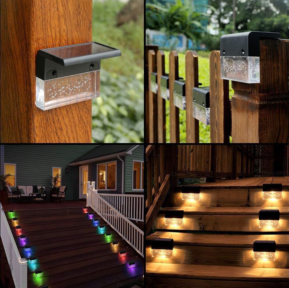 RGB LED Fence Solar Lights - Trend Finder