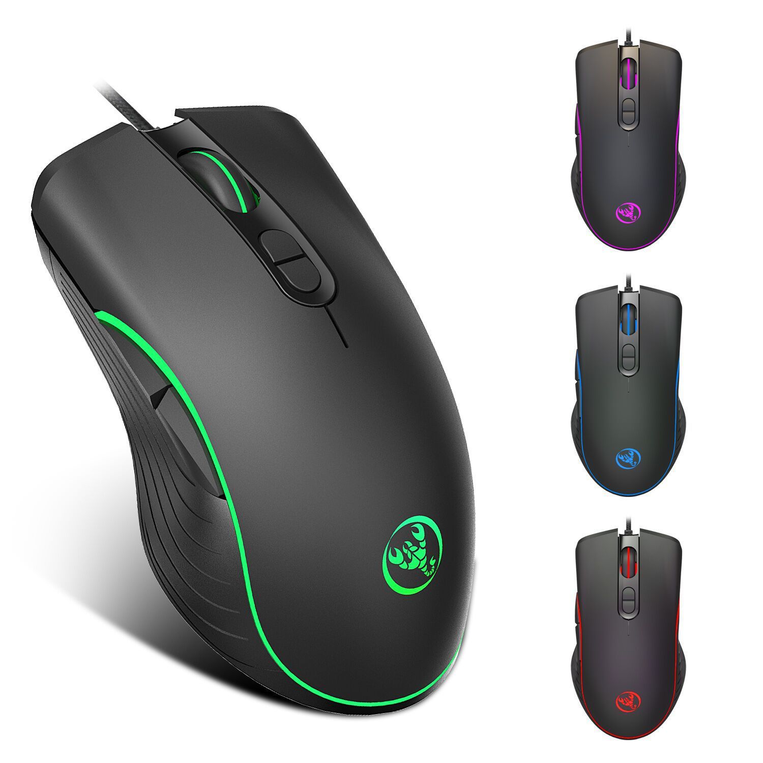 Glowing Wired Computer Gaming Mouse - Trend Finder