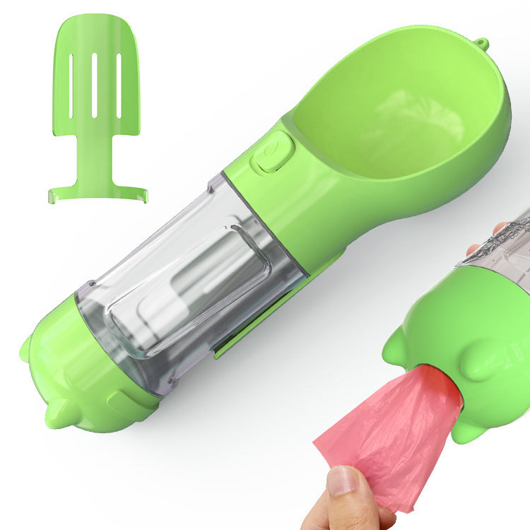 Dog Water Bottle with Scooper and Bag Dispenser - Trend Finder