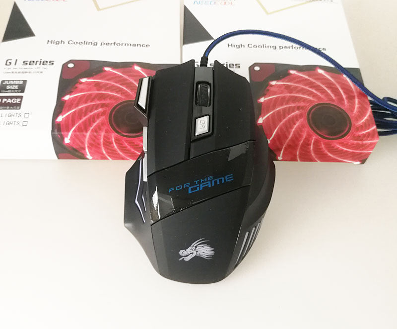 7-Color LED Backlight Wired Gaming Mouse 5500DPI - Trend Finder