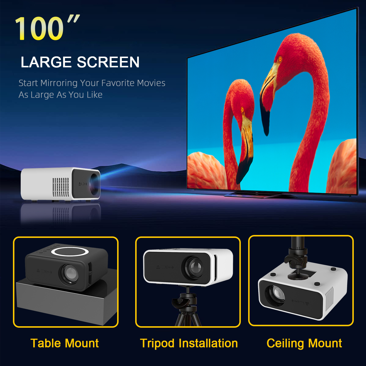 Mini LED Wireless Projector - Trend Finder