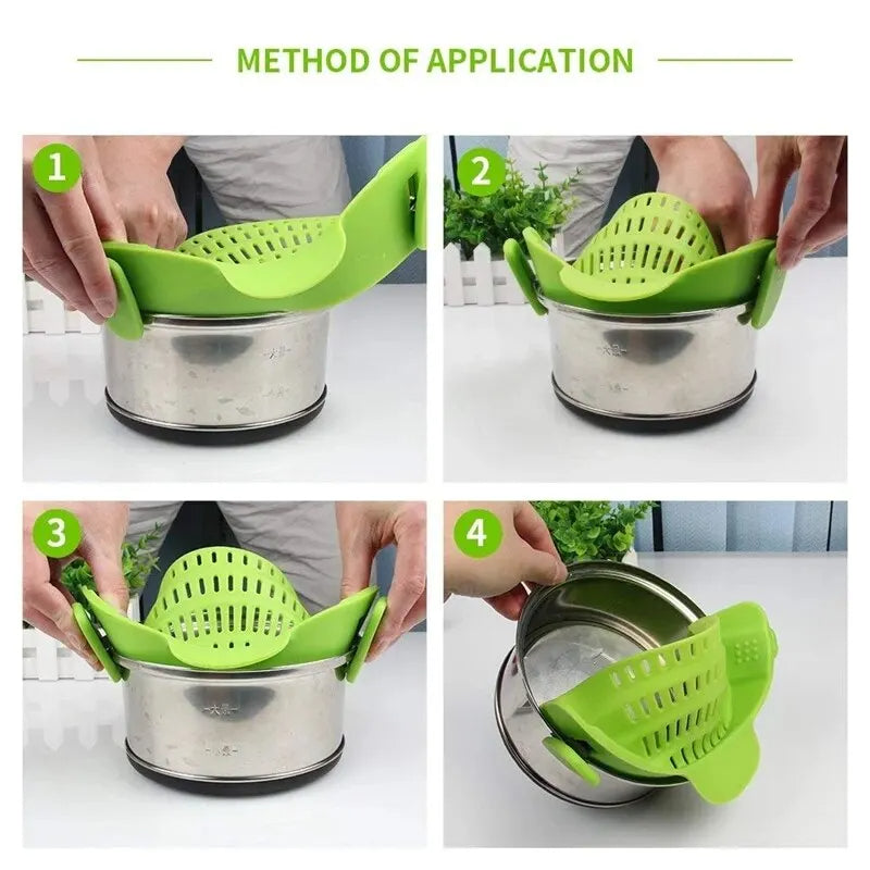 Universal Silicone Strainer Clip - Trend Finder