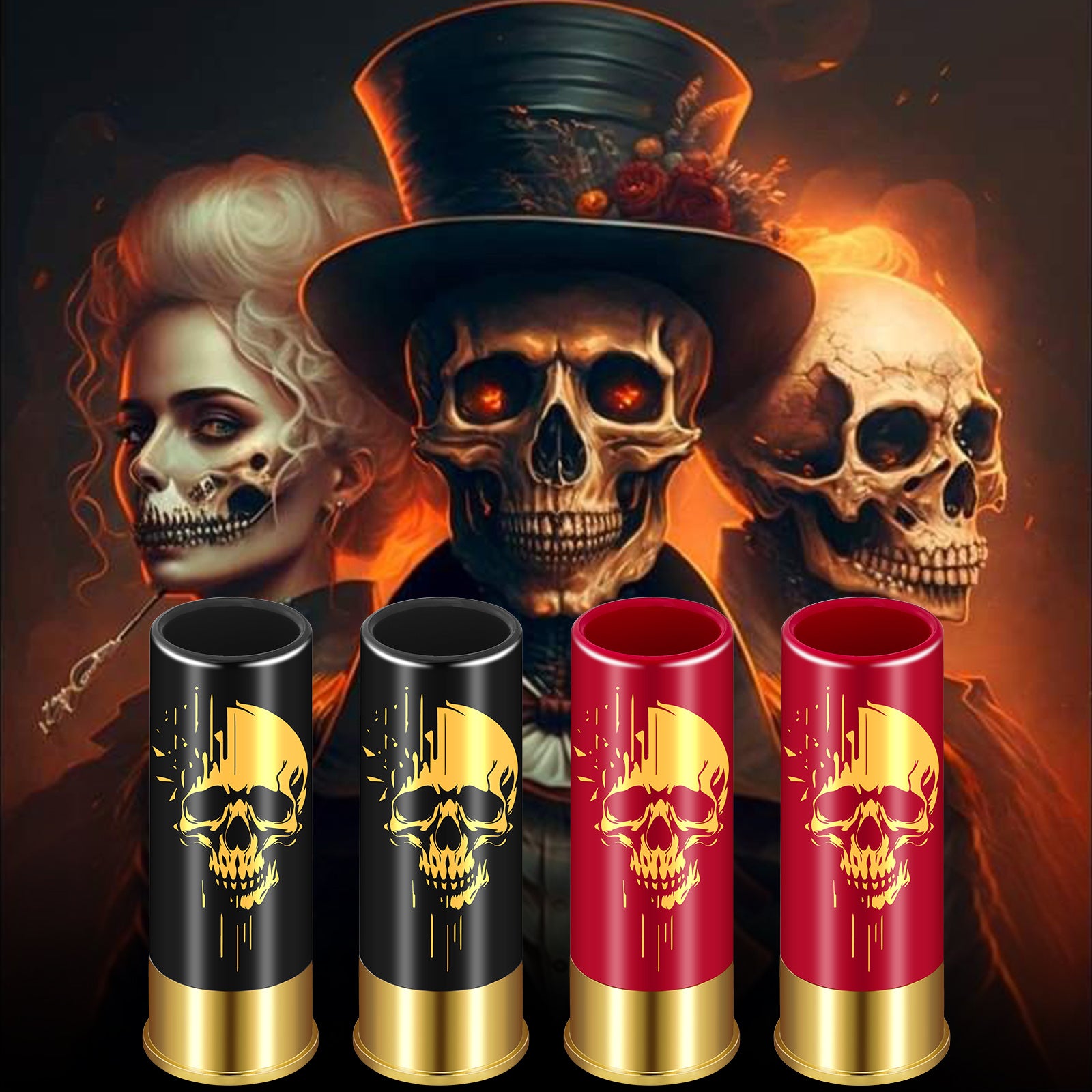 Skull 1.5oz Shot Glasses 4pcs - Trend Finder