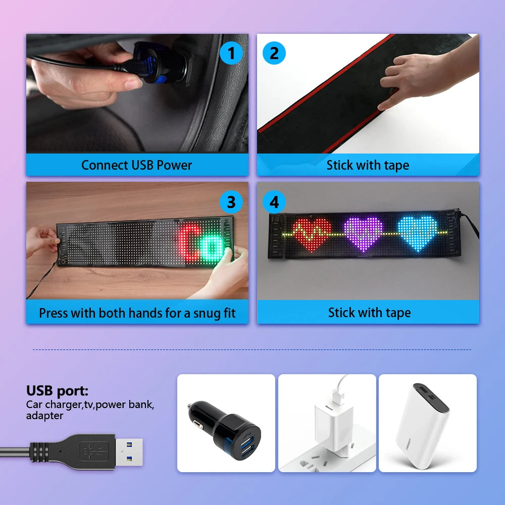 Flexible Car LED Panel - Trend Finder