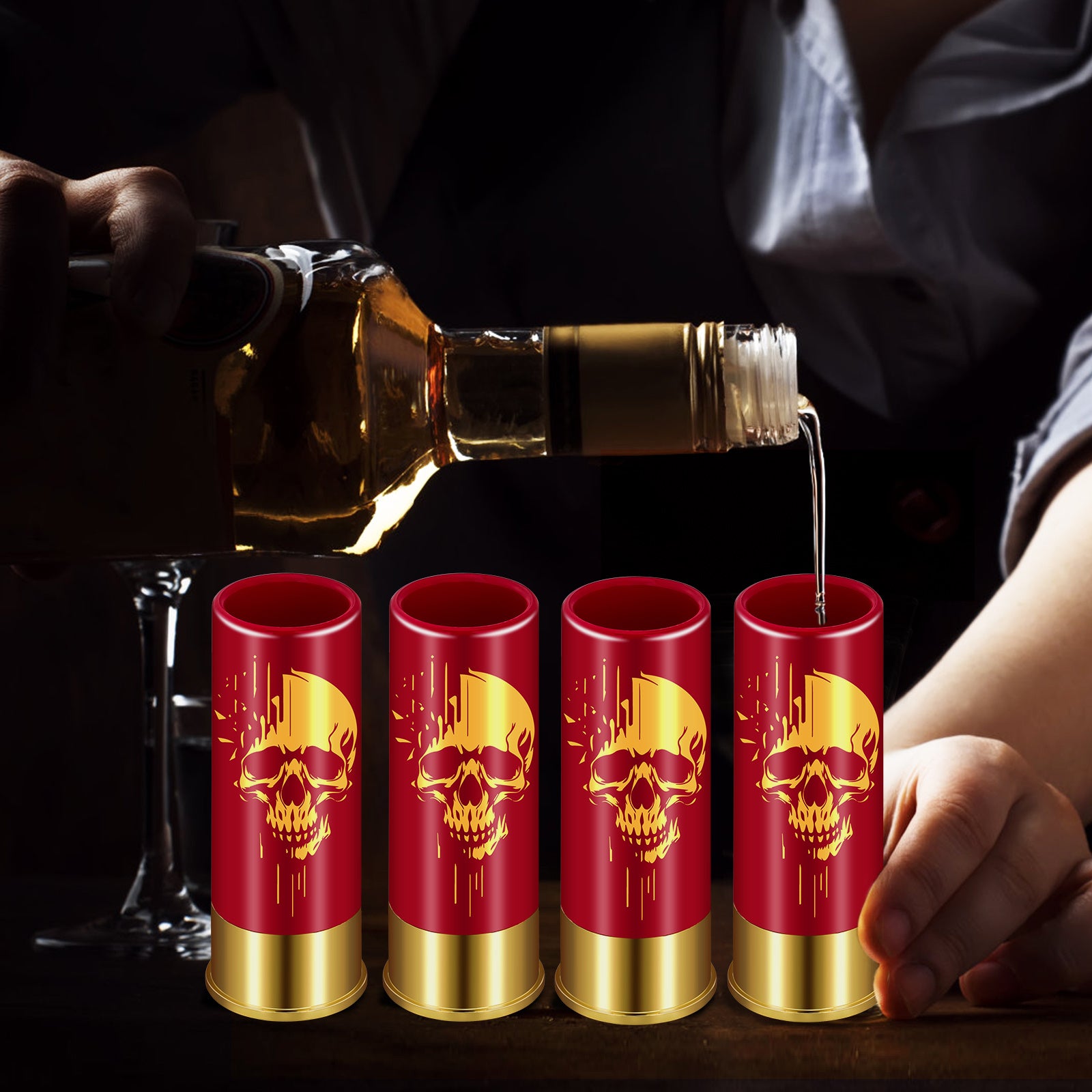Skull 1.5oz Shot Glasses 4pcs - Trend Finder