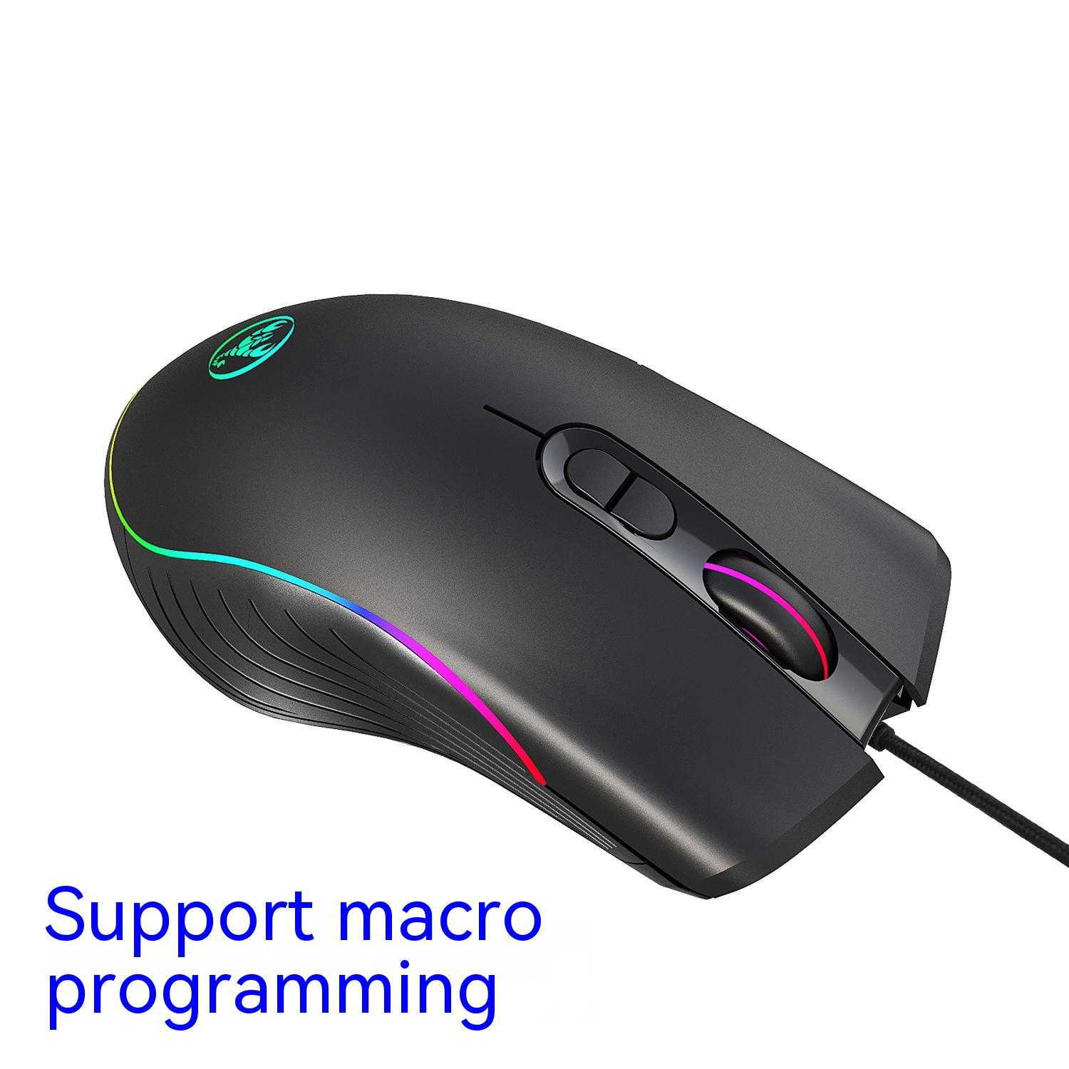 Glowing Wired Computer Gaming Mouse - Trend Finder