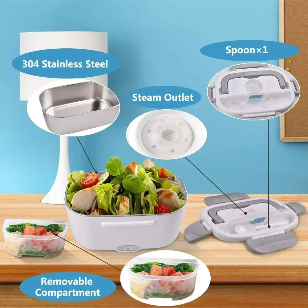 2-In-1 Electric Heating Lunch Box - Trend Finder