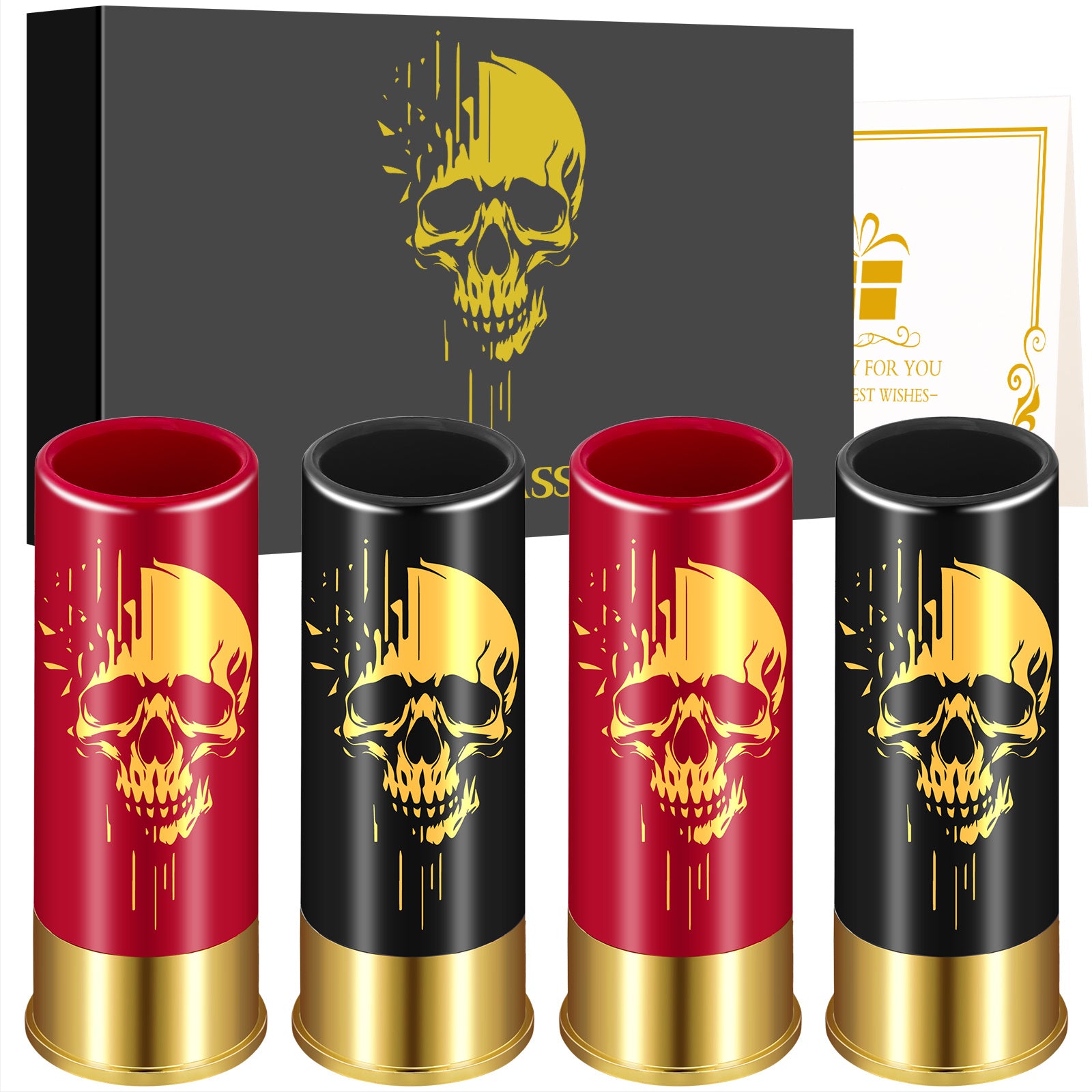 Skull 1.5oz Shot Glasses 4pcs - Trend Finder
