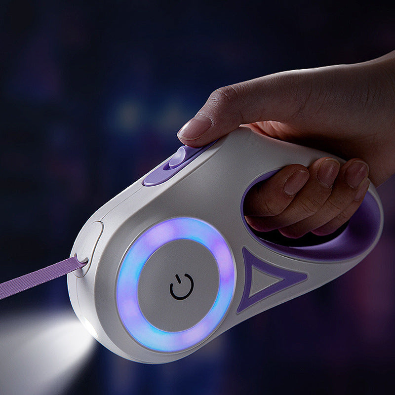 Retractable Dog Leash With Flashlight - Trend Finder