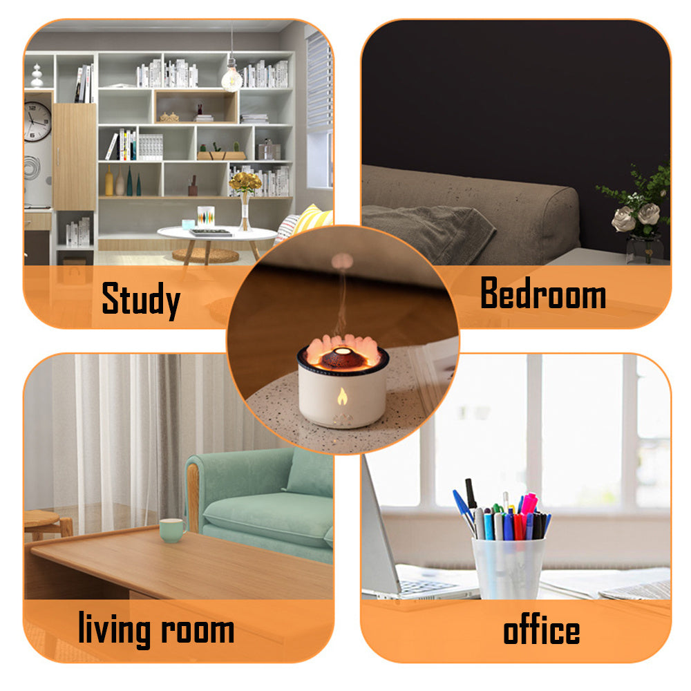 Essential Oil Humidifier/Diffuser with Volcano Aromatherapy - Trend Finder