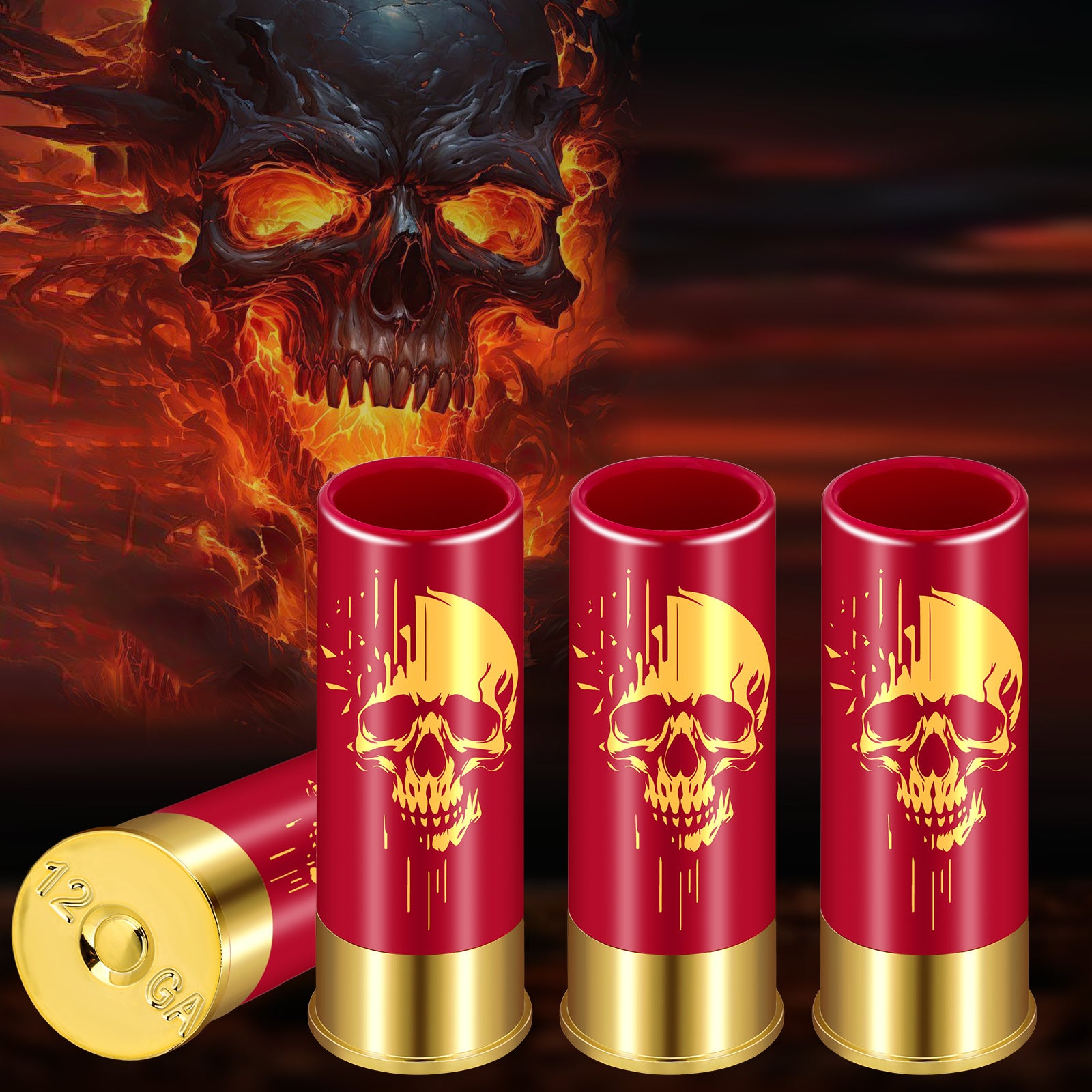 Skull 1.5oz Shot Glasses 4pcs - Trend Finder