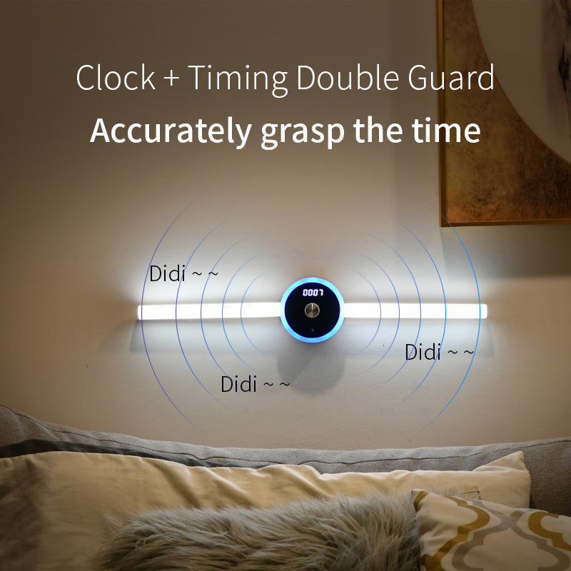 Mountable LED Light With Body Sensor and Timer/Clock - Trend Finder
