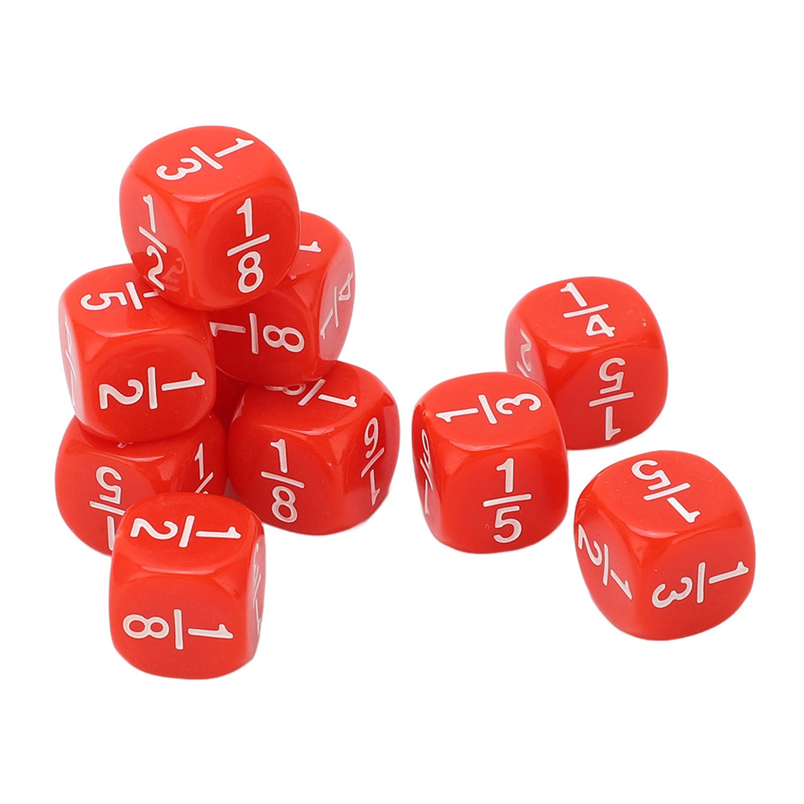 Fractions Dice Set (20Pcs) - Trend Finder