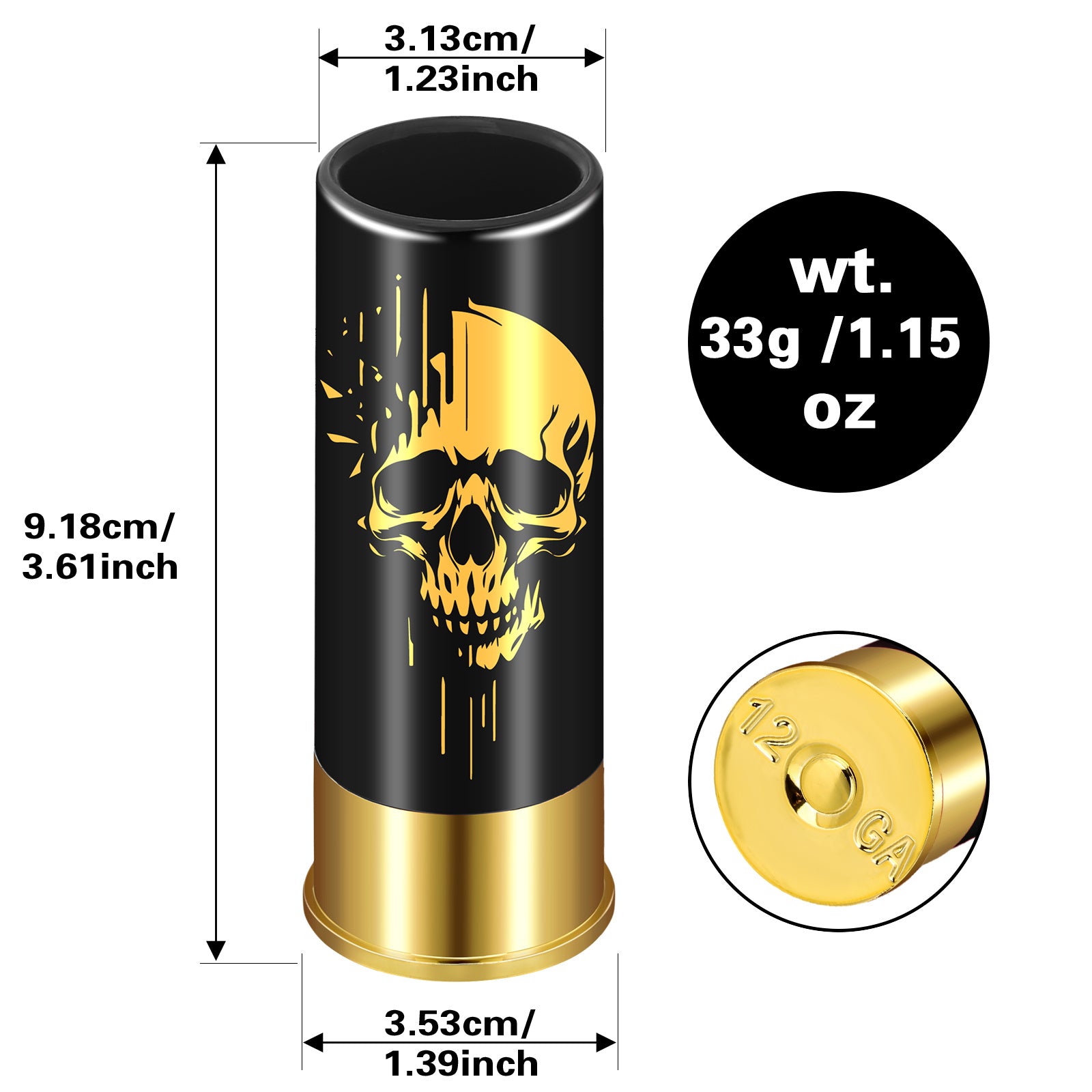 Skull 1.5oz Shot Glasses 4pcs - Trend Finder