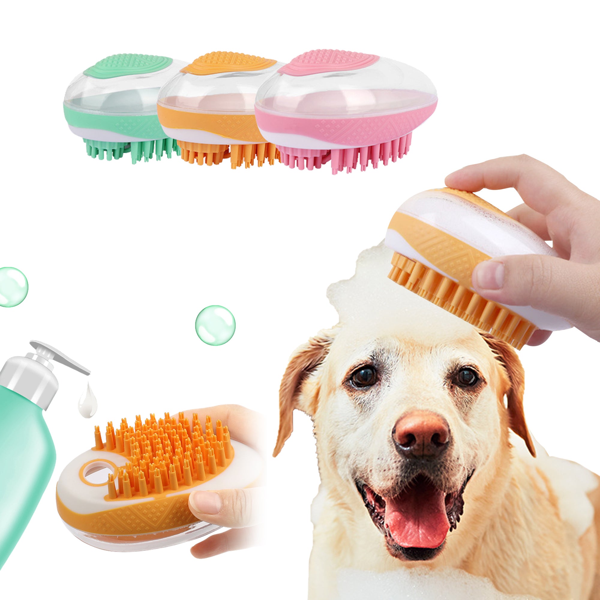 Pet Grooming Bath Brush - Trend Finder